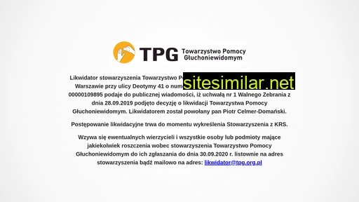 tpg.org.pl alternative sites