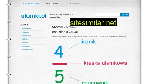 ulamki.pl alternative sites