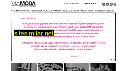 viamoda.edu.pl alternative sites