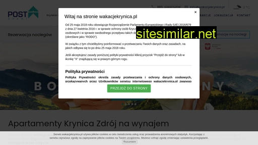 wakacjekrynica.pl alternative sites