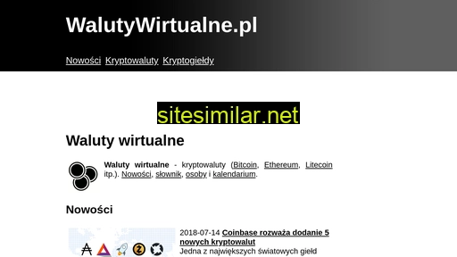 Walutywirtualne similar sites
