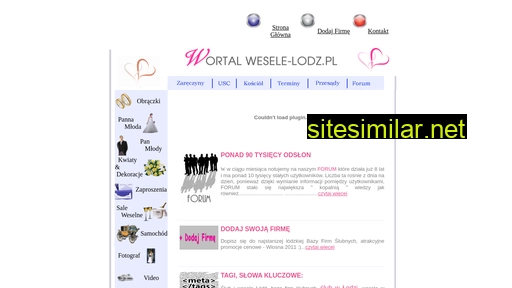 wesele-lodz.pl alternative sites