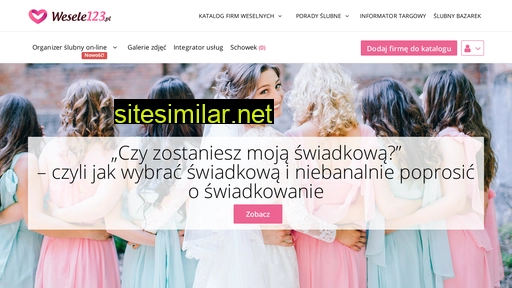 wesele123.pl alternative sites