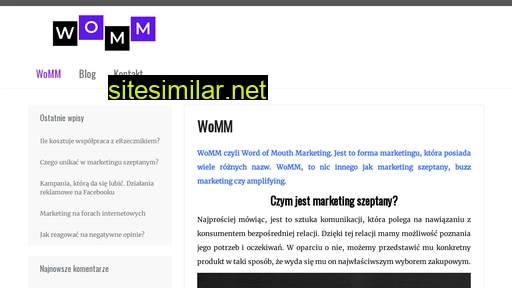 womm.com.pl alternative sites