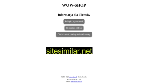 wow-shop.pl alternative sites