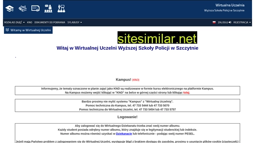 wu.wspol.edu.pl alternative sites