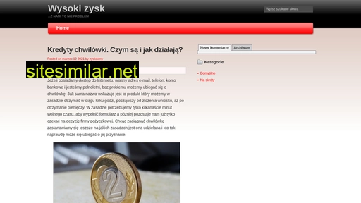 wysokizysk.com.pl alternative sites