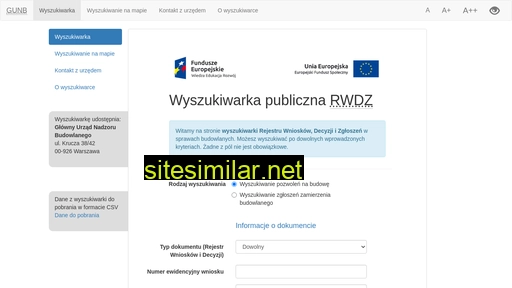 wyszukiwarka.gunb.gov.pl alternative sites