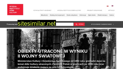 dziełautracone.gov.pl alternative sites