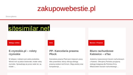 zakupowebestie.pl alternative sites