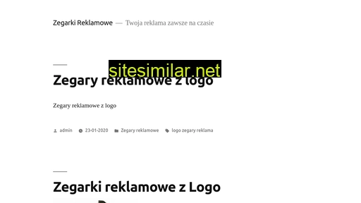 Zegarki-reklamowe similar sites