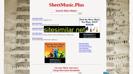 sheetmusic.plus alternative sites