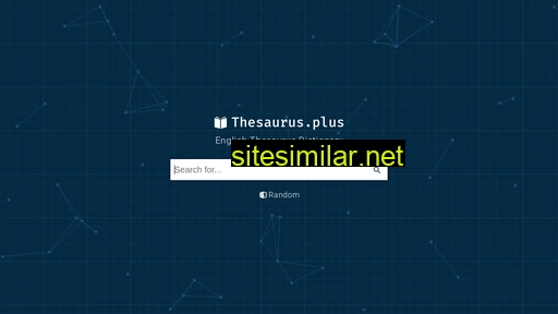 Thesaurus similar sites