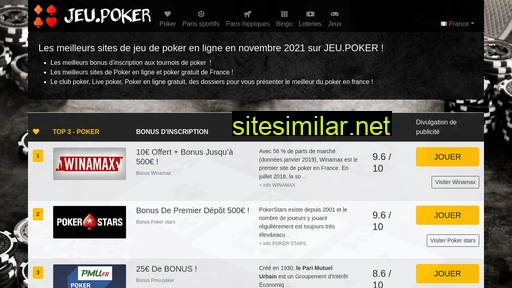 jeu.poker alternative sites