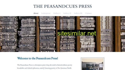 peasandcues.press alternative sites