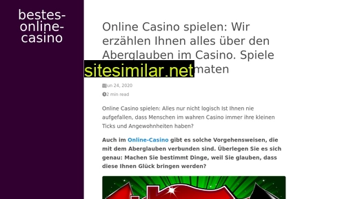 Bestes-online-casino similar sites