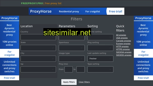 freeproxy.pro alternative sites
