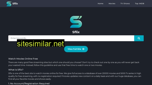 Sflix similar sites