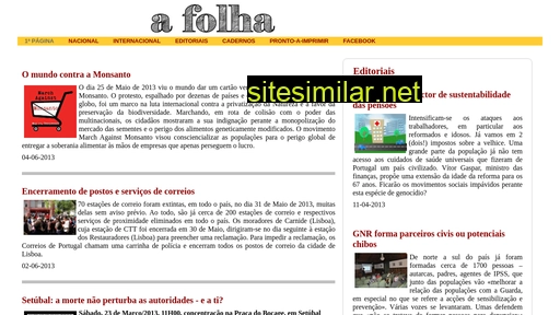 afolha.pt alternative sites
