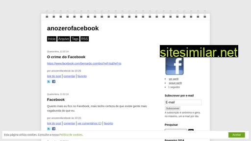 Anozerofacebook similar sites