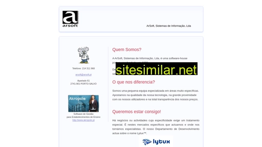 Arsoft similar sites