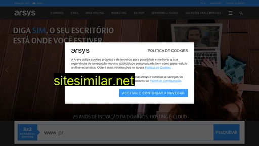 arsys.pt alternative sites