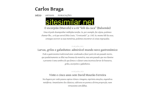 Carlosbraga similar sites