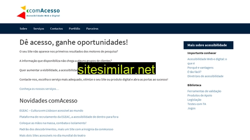 comacesso.pt alternative sites