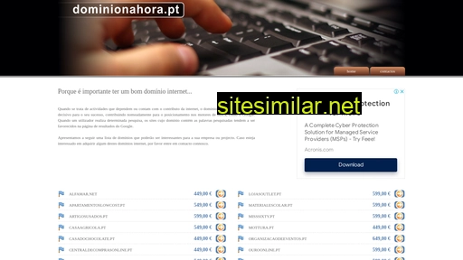 dominionahora.pt alternative sites