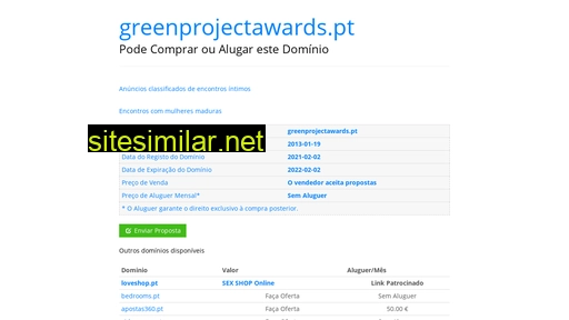 greenprojectawards.pt alternative sites