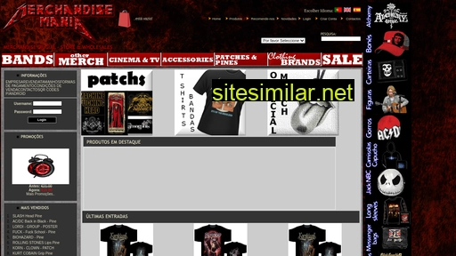 merchandisemania.com.pt alternative sites