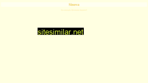 Sinova similar sites
