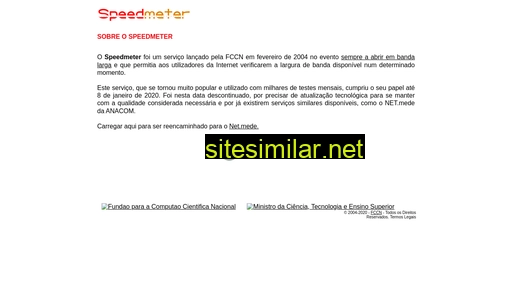 speedmeter.fccn.pt alternative sites