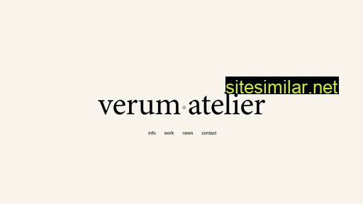 Verum-atelier similar sites