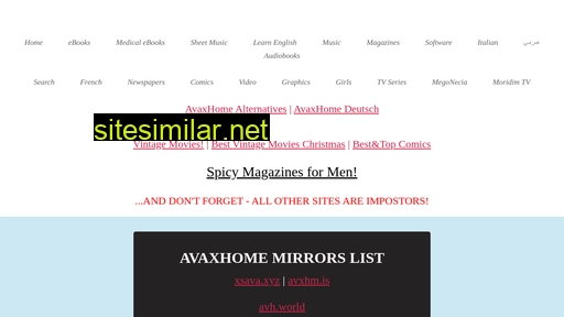 avaxhome-mirrors.pw alternative sites