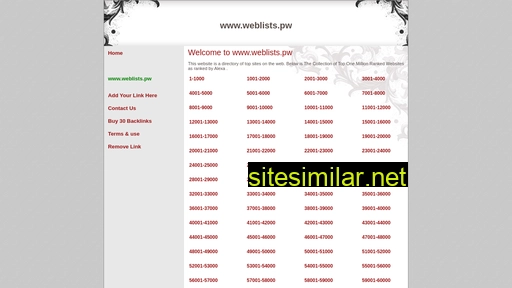 weblists.pw alternative sites
