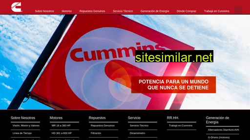 cummins.com.py alternative sites