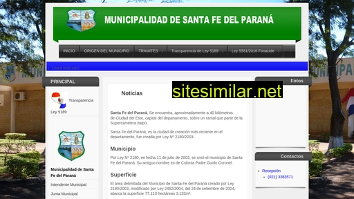 santafedelparana.gov.py alternative sites