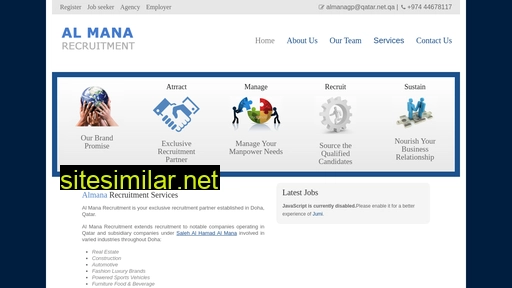 almana-recruitment.qa alternative sites