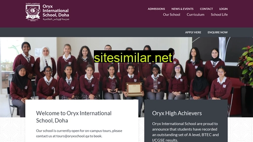 oryxschool.qa alternative sites
