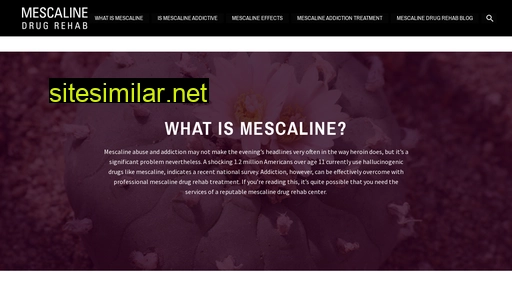 mescalinedrug.rehab alternative sites