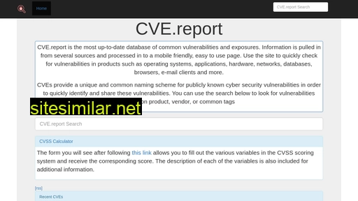 cve.report alternative sites