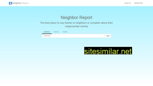 neighbor.report alternative sites