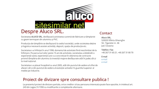 alucocv.ro alternative sites