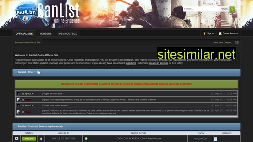 Banlist similar sites
