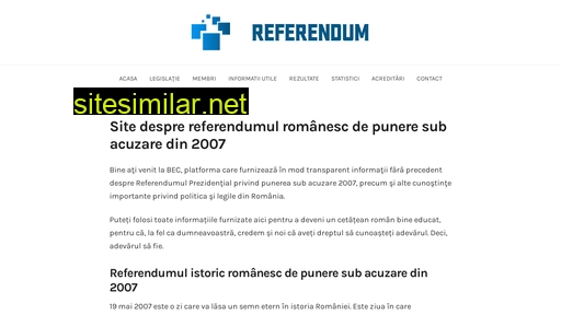 becreferendum2007.ro alternative sites