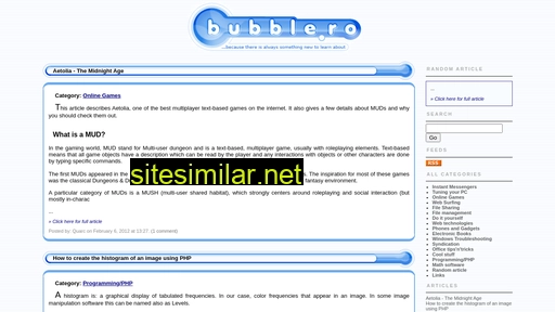 bubble.ro alternative sites