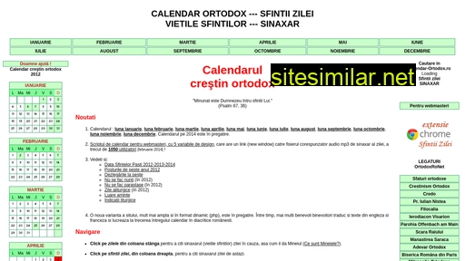 calendar-ortodox.ro alternative sites