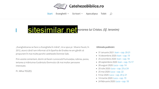 Catehezebiblice similar sites