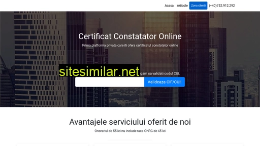 Certificatconstatatoronline similar sites